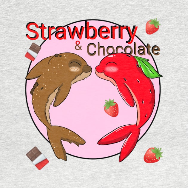 Strawberry and chocolate by Make_them_rawr